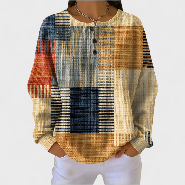Thea Colourful Patchwork Sweatshirt