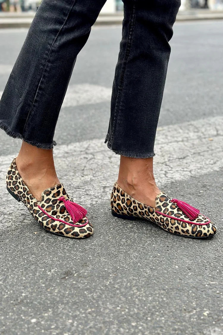 Rihanna | Leopard-Print Loafers