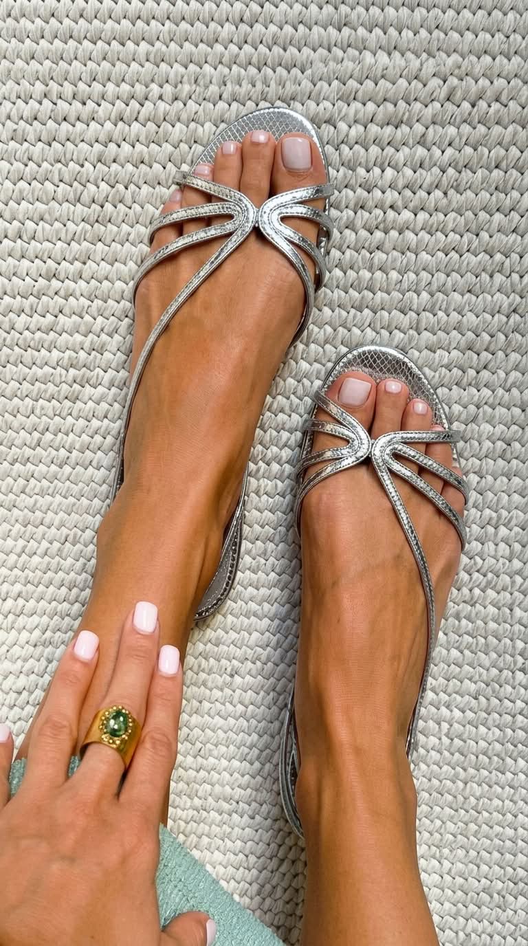 Theresa | Elegant Golden Sandals for Summer