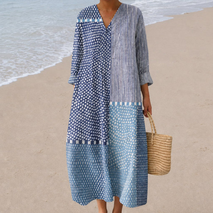 Lou - Flattering Printed Summer Dress