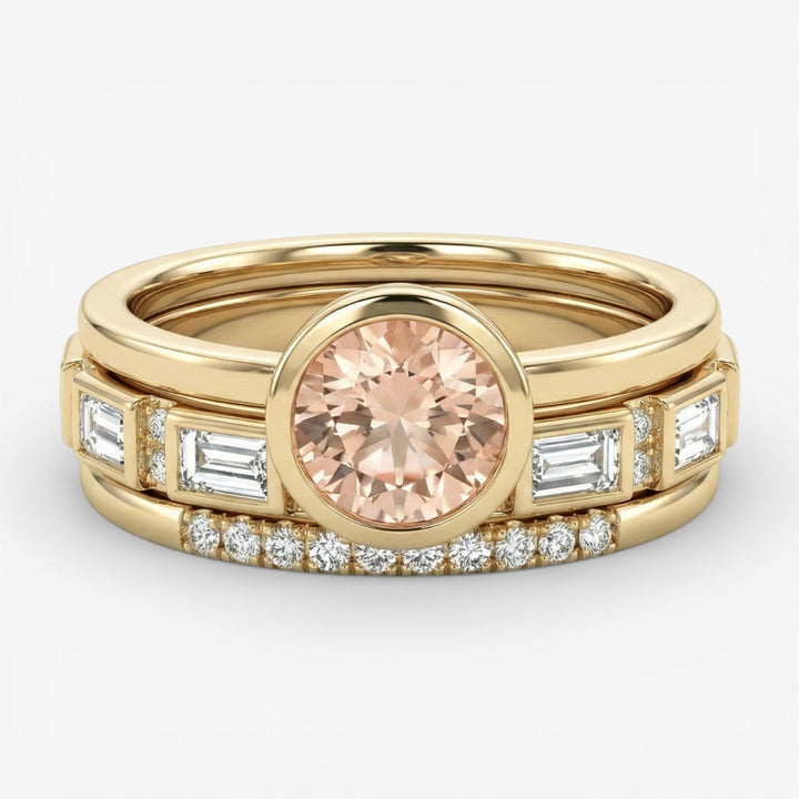 Hopp - Collection of Crystal-Infused Gold Rings