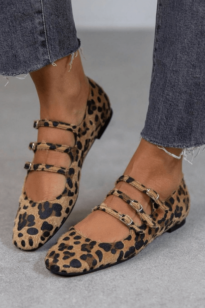 Angelie | Shoes with Leopard Print