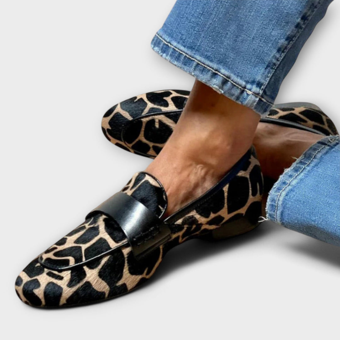 Stientje | Leopard-Print Loafers
