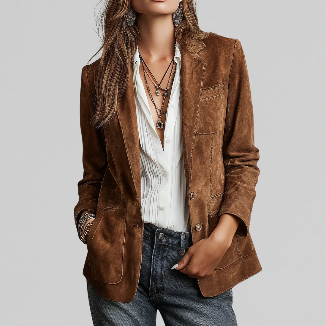 Floor Soft Suede Blazer