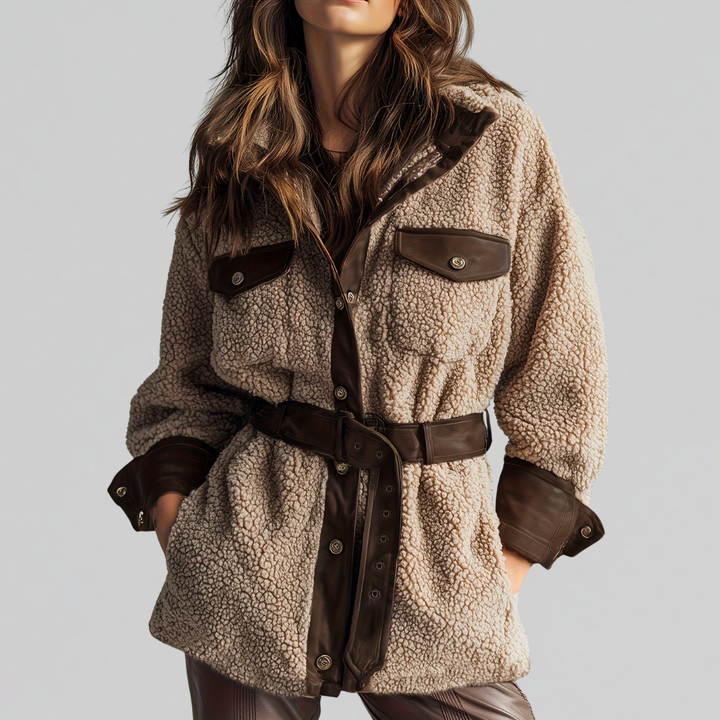 Laura Teddy Coat with Belt