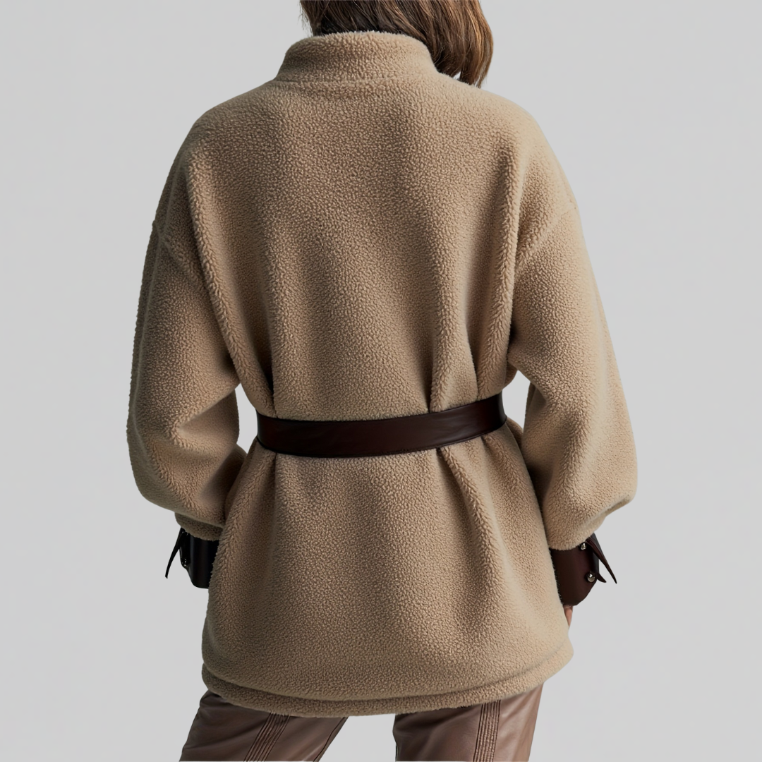 Laura Teddy Coat with Belt