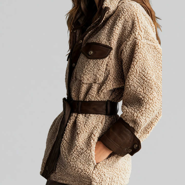 Laura Teddy Coat with Belt