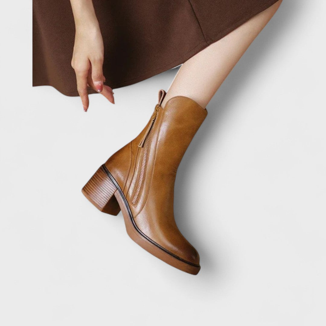 Courtney | Leather Ankle Boots