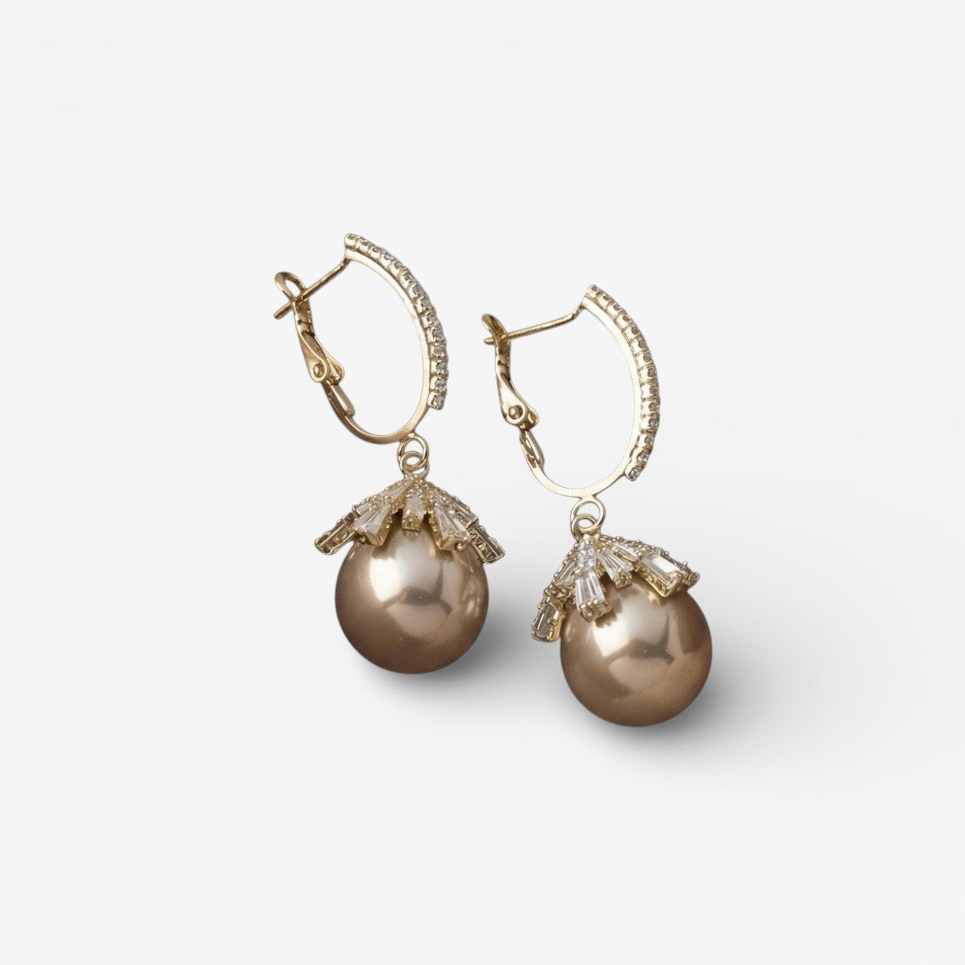 Elegant Malia Pearl Drop Earrings