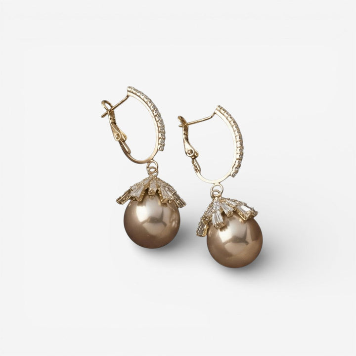 Elegant Malia Pearl Drop Earrings