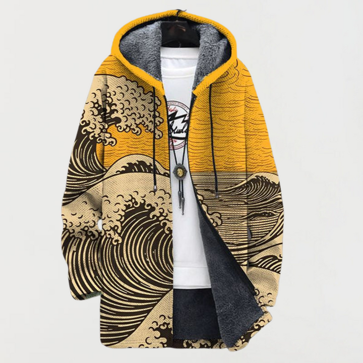 Mathilda – Wavy Patterned Coat