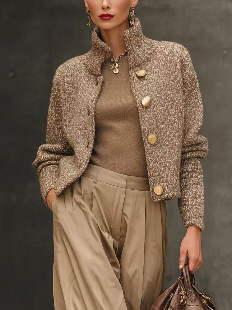 Edie Tailored Mixed Wool Coat