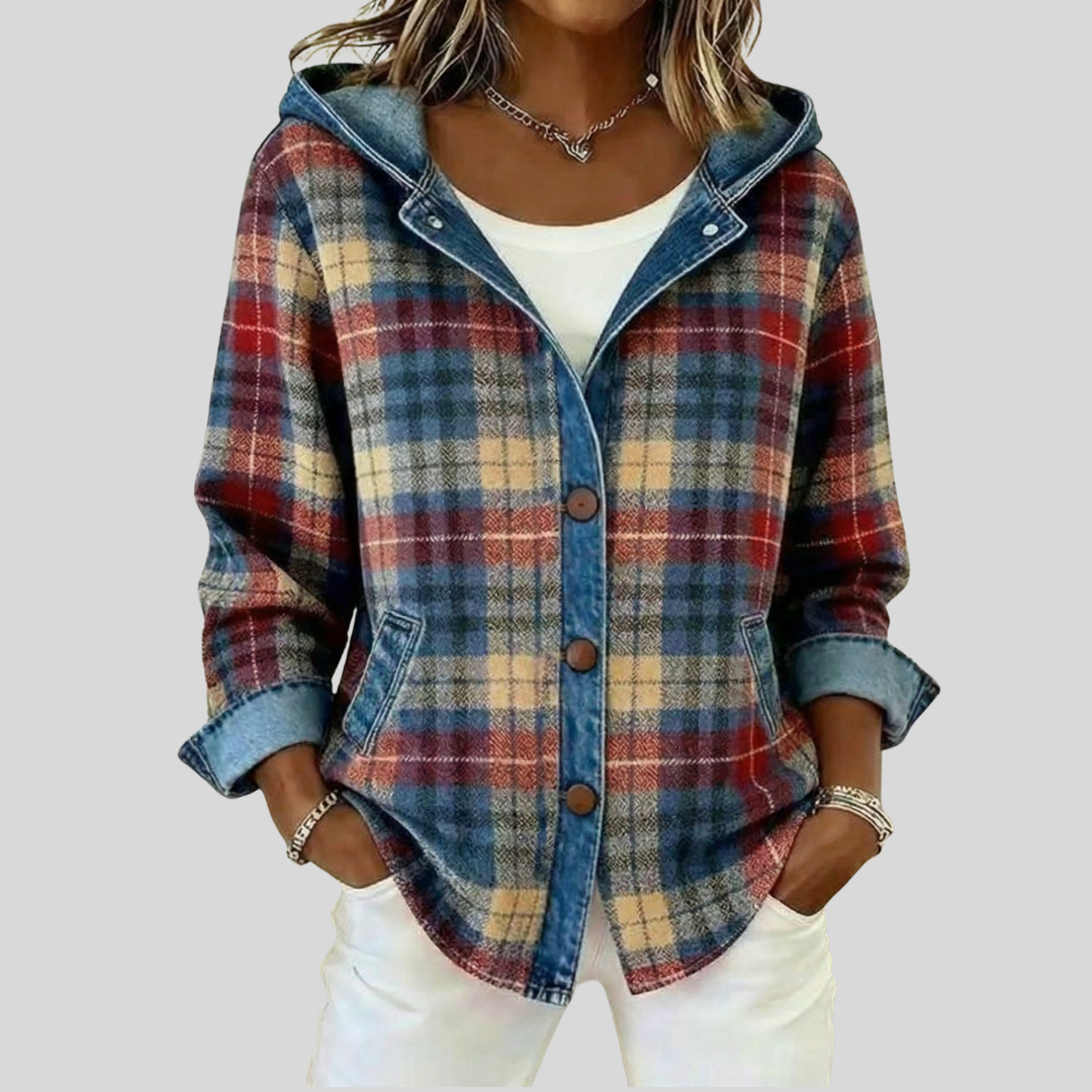 Floortje Lined Check Shacket