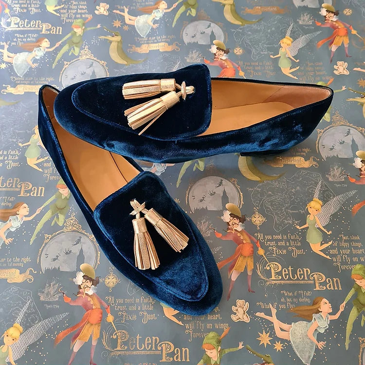 Celestia | Elegant Loafers with Fringe