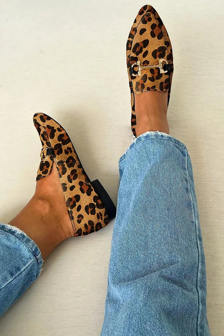 Gia | Elegant Leopard-Print Loafers
