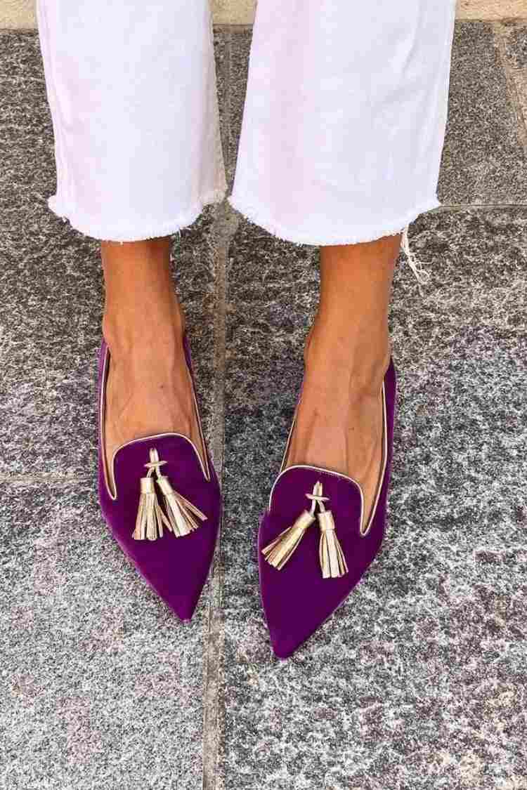 Portia | Boho Loafers with Fringe