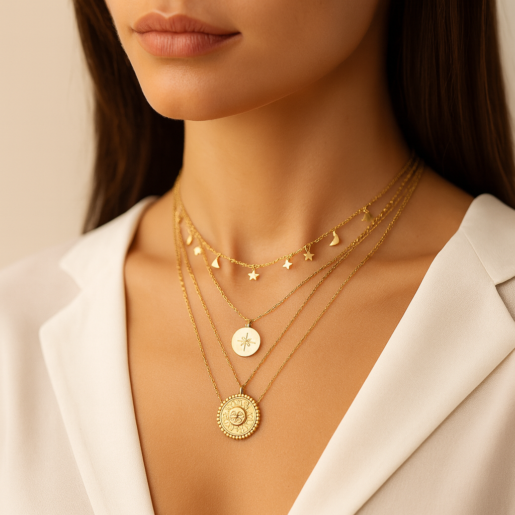 Sophie – Layered Silver Necklace
