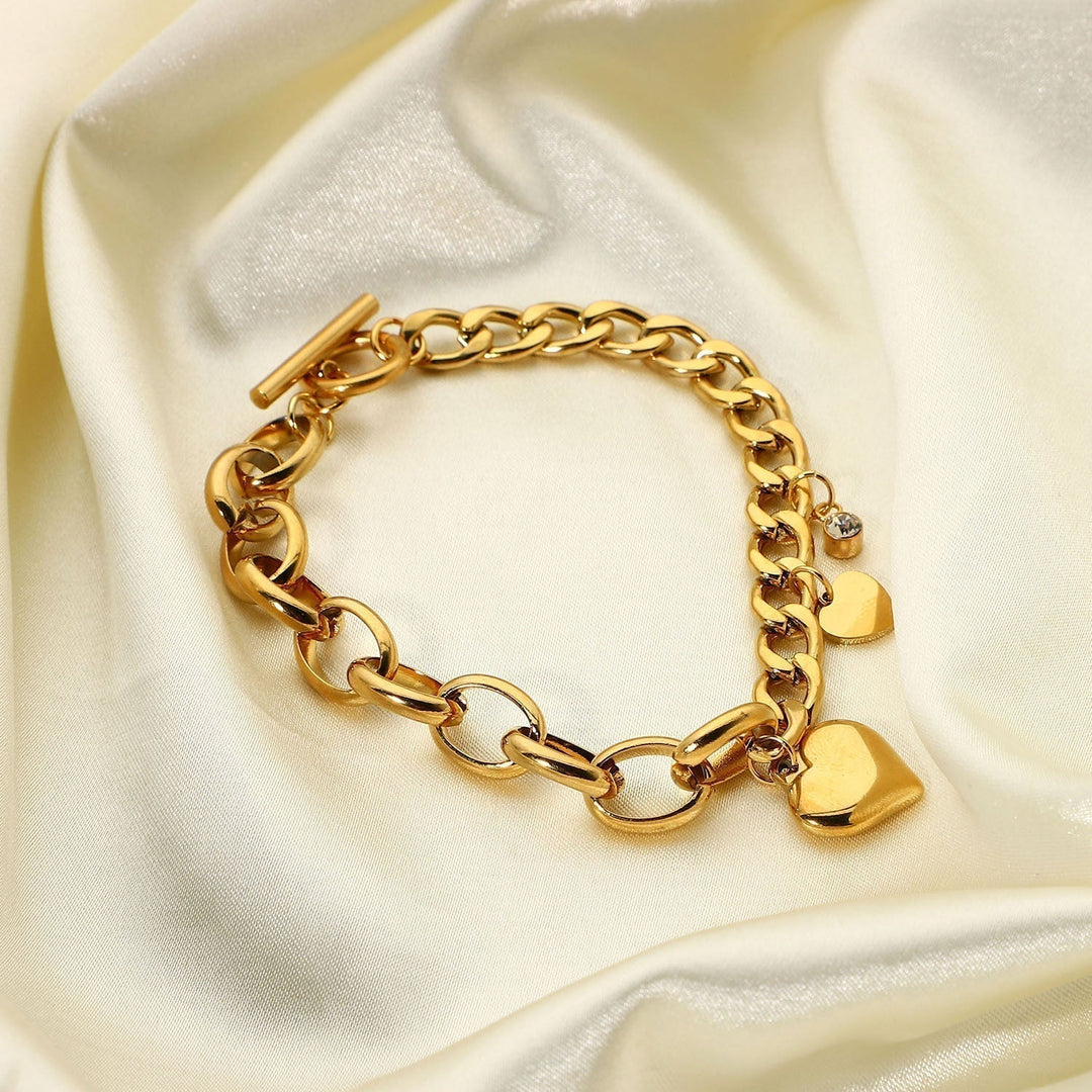Francis – Gold Bracelet Featuring Oversized Round Links