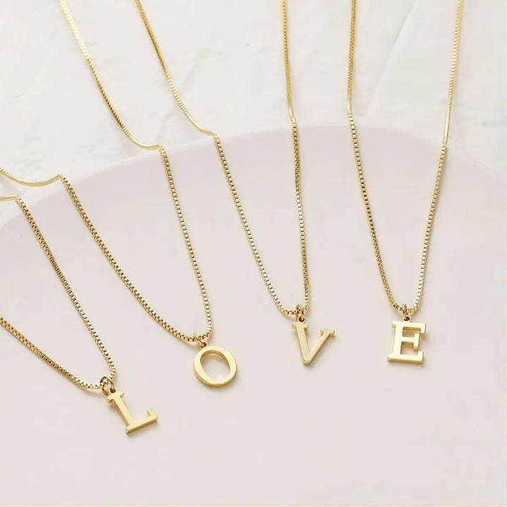 Personalized Initials Necklace by Liebesbuchstaben
