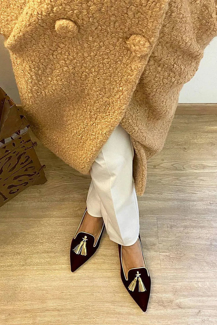 Portia | Boho Loafers with Fringe