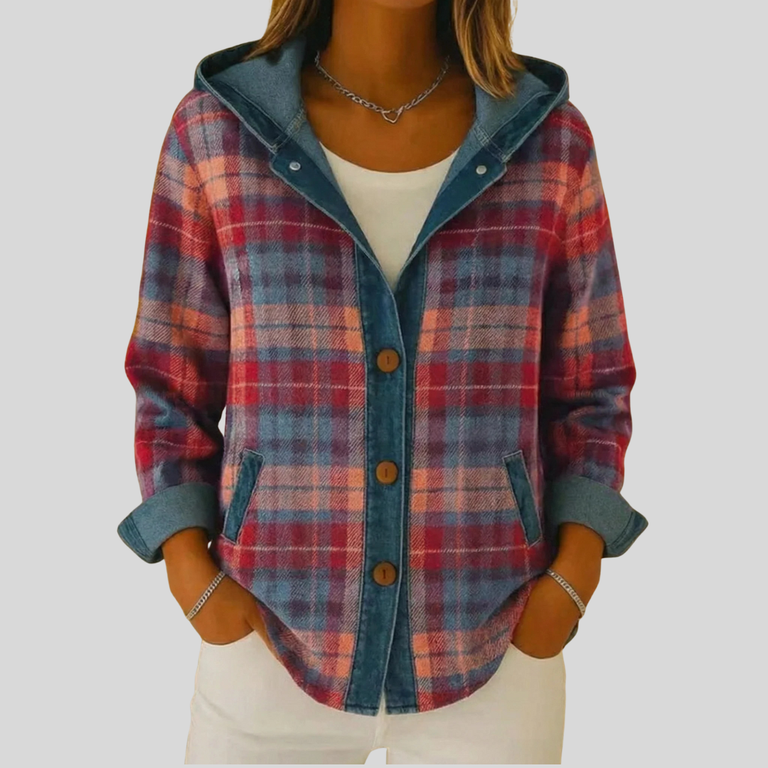 Hennie Padded Checked Shacket