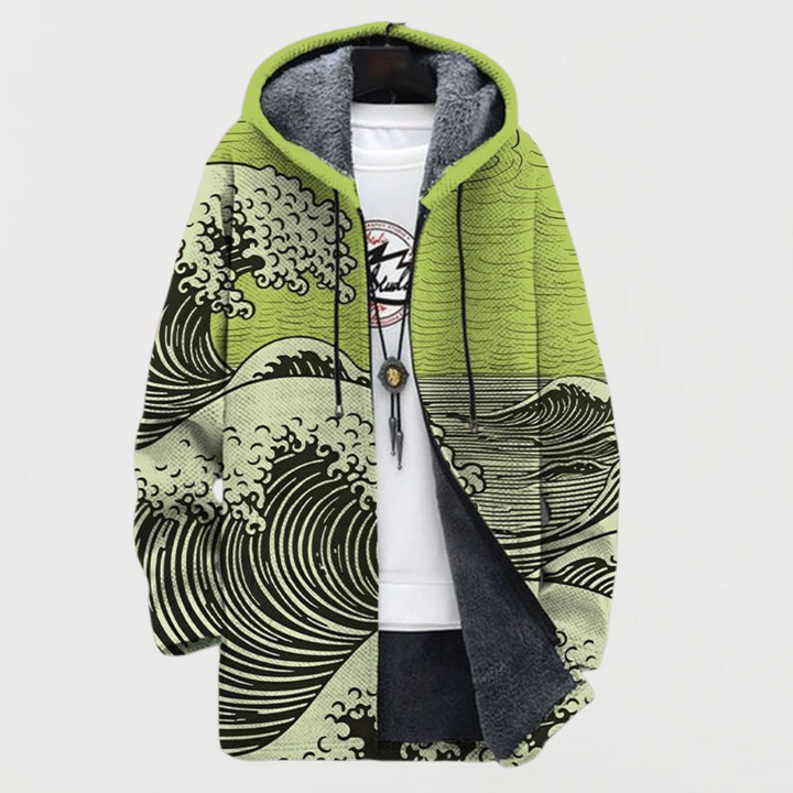 Mathilda – Wavy Patterned Coat
