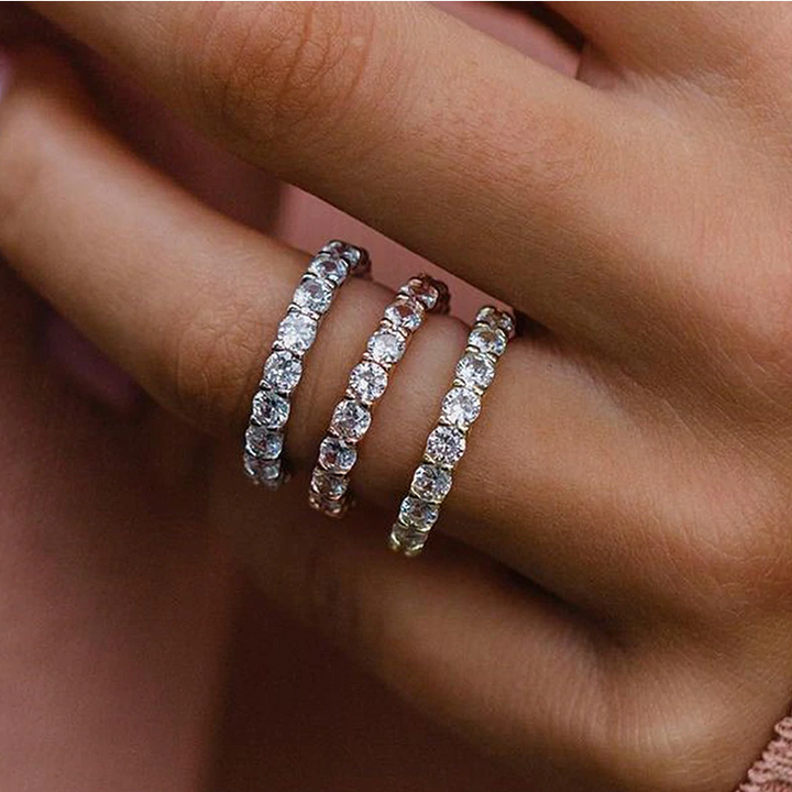 Élise – Double Band Diamond Ring
