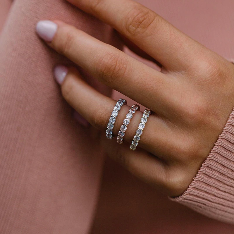 Élise – Double Band Diamond Ring