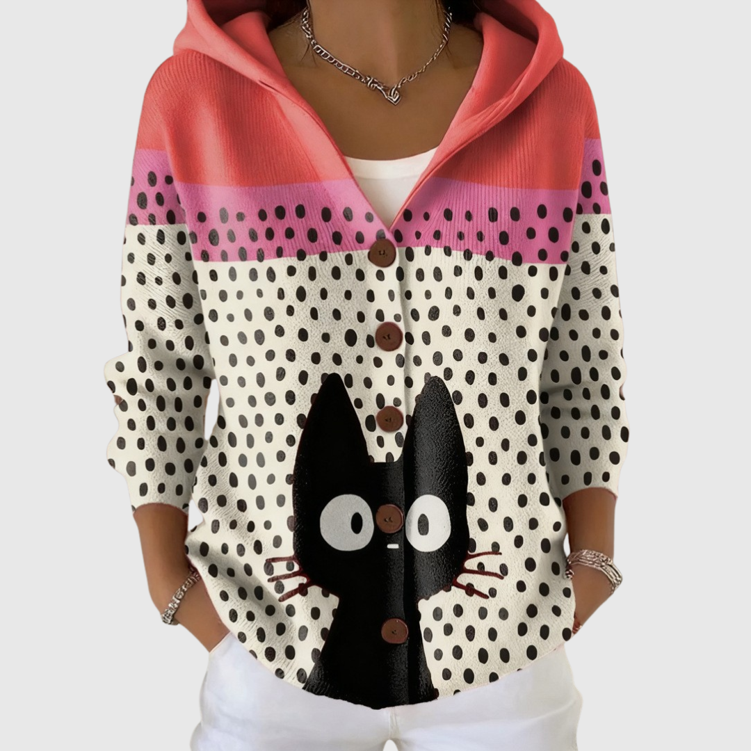 Hooded Knit Cardigan
