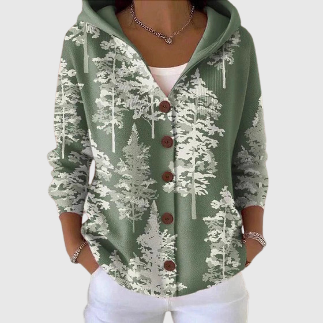 Hooded Knit Cardigan
