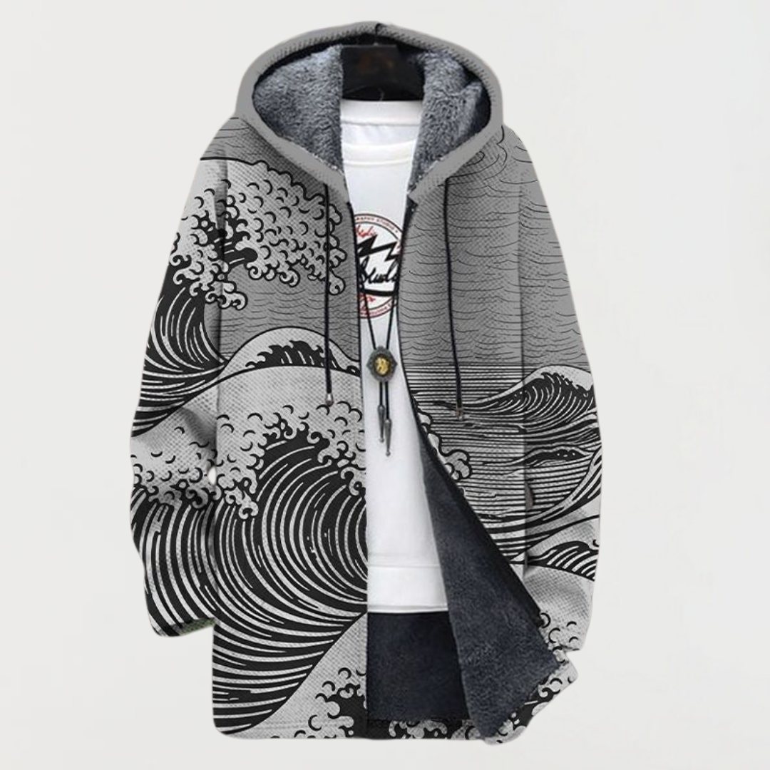 Mathilda – Wavy Patterned Coat