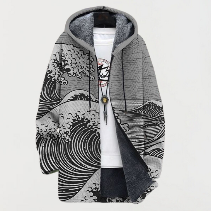 Mathilda – Wavy Patterned Coat