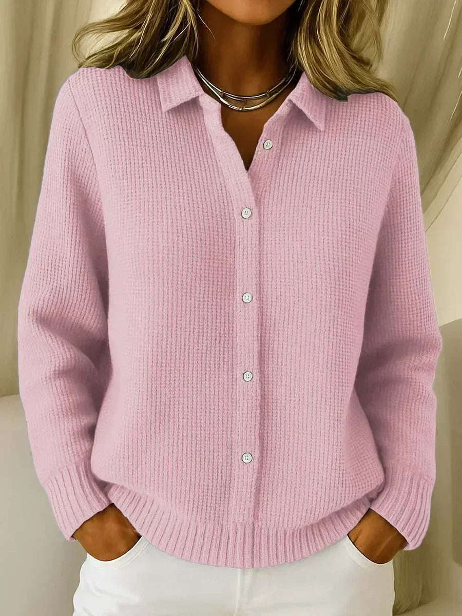 Katrina | Button-Detail Structured Cardigan