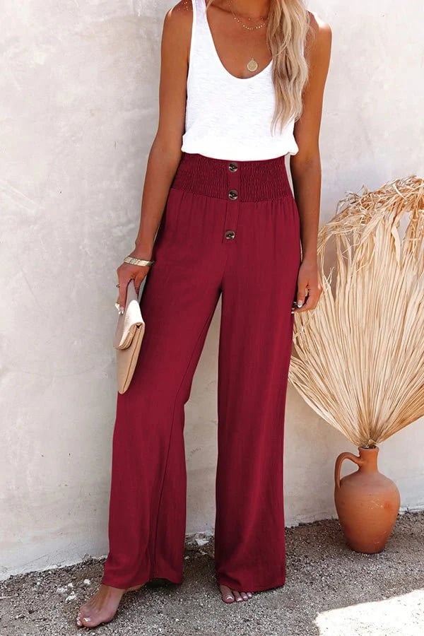Riana - High-Waisted Loose Trousers