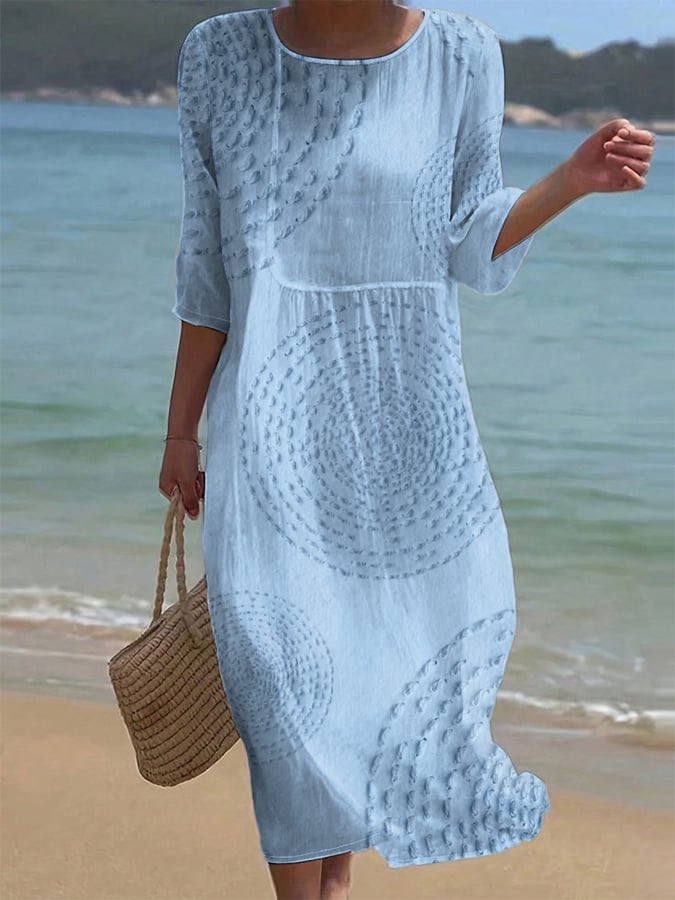 Clémence | Casual Embroidered Dress