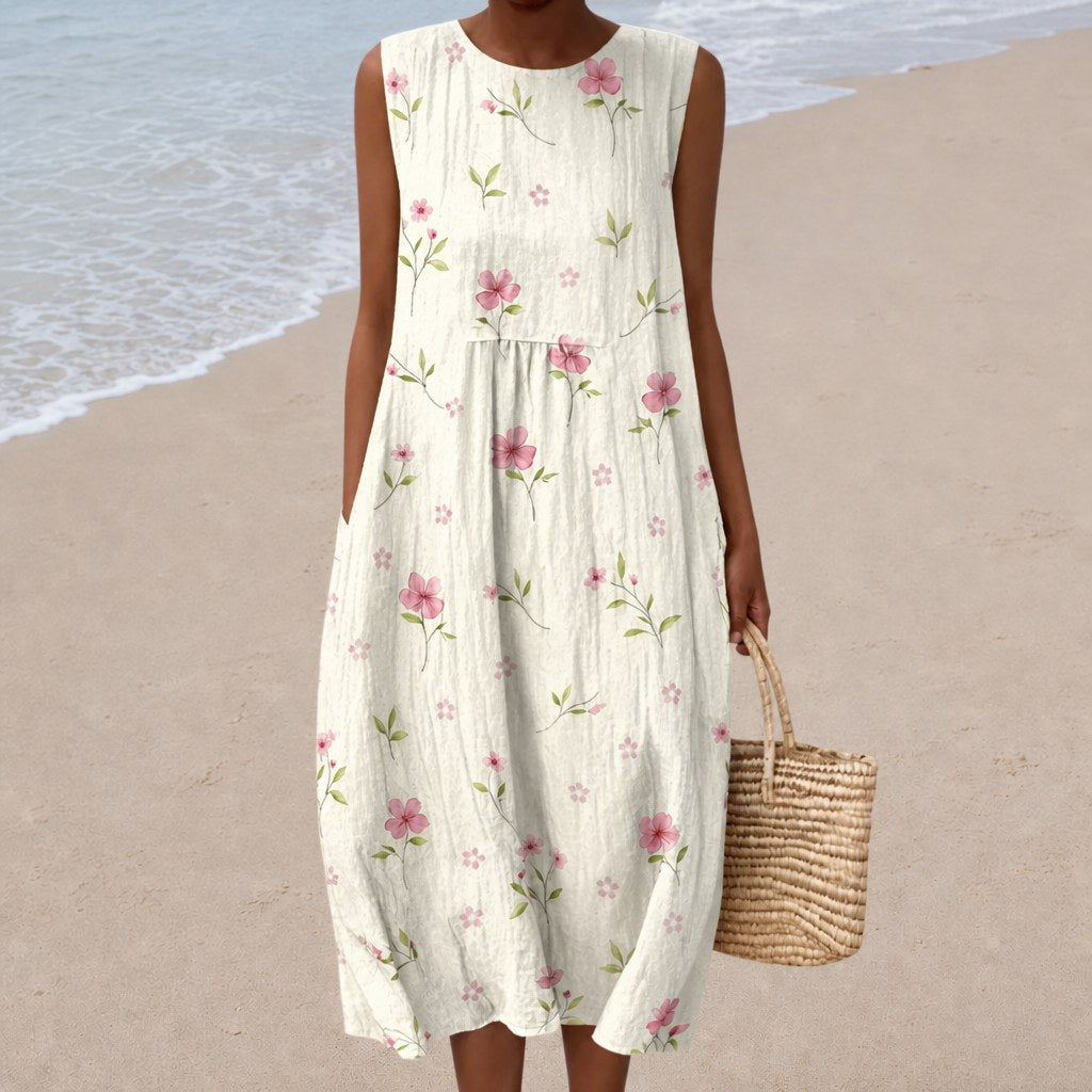 Faustine - Comfortable Summer Dress without Sleeves