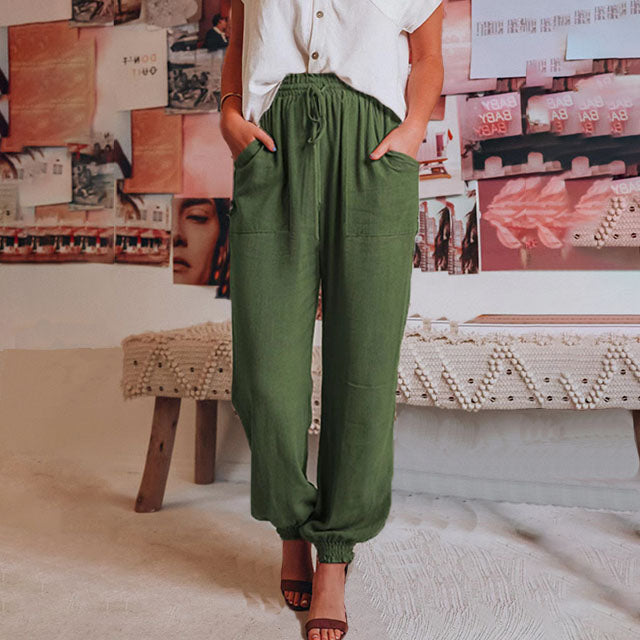 Kaeli – Elegant Jogging Trousers with Drawstring