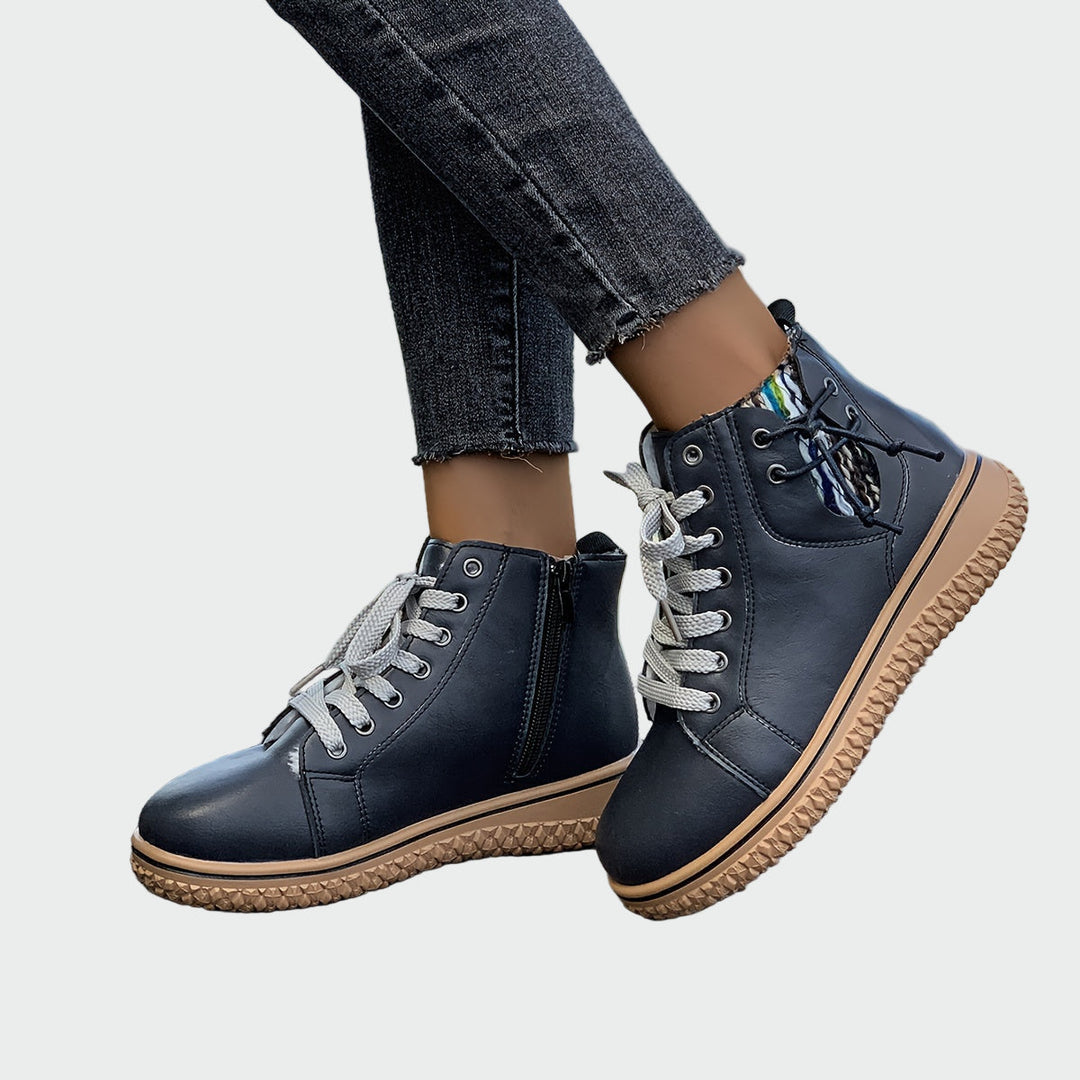 April | Orthopedic Leather Ankle Boots