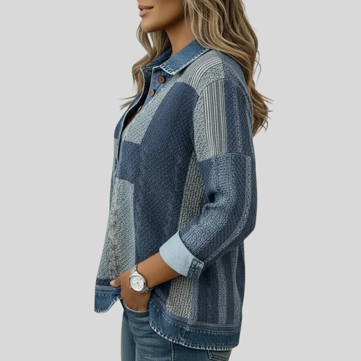 Sientje Colour-Block Patchwork Sweatshirt - image 4