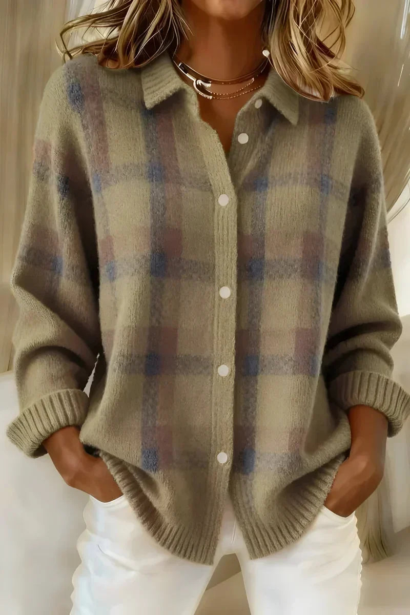 Taylor | Comfortable Checked Cardigan