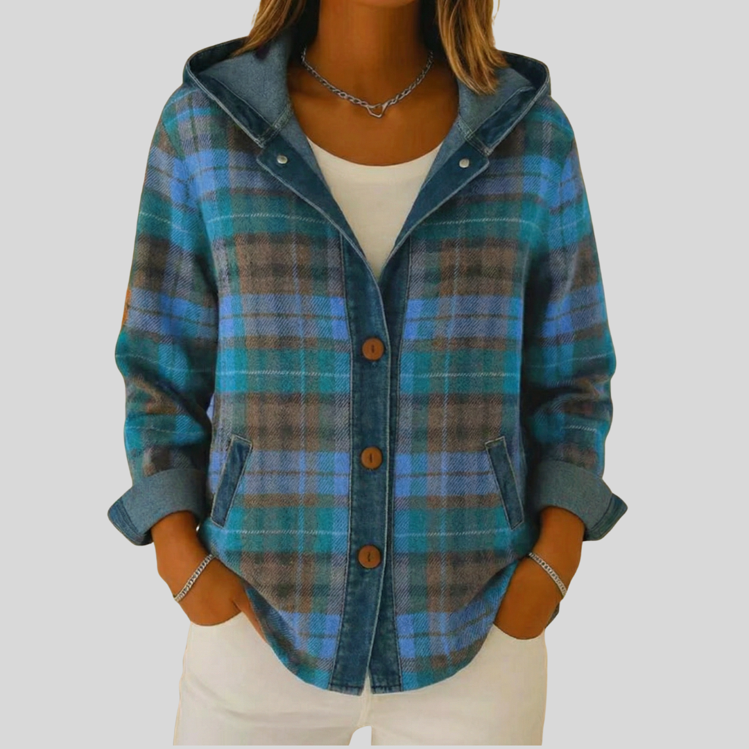Els Lined Checked Shacket