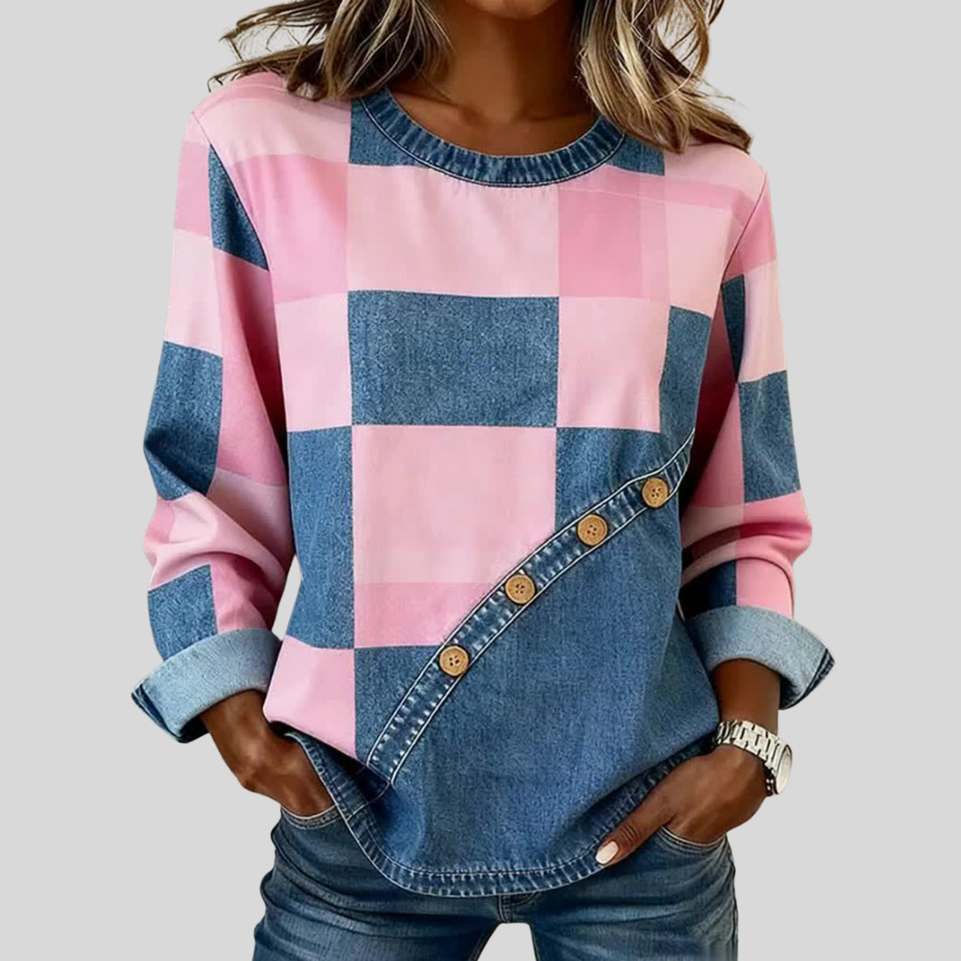 Tonnie Colour-Block Patchwork Sweatshirt