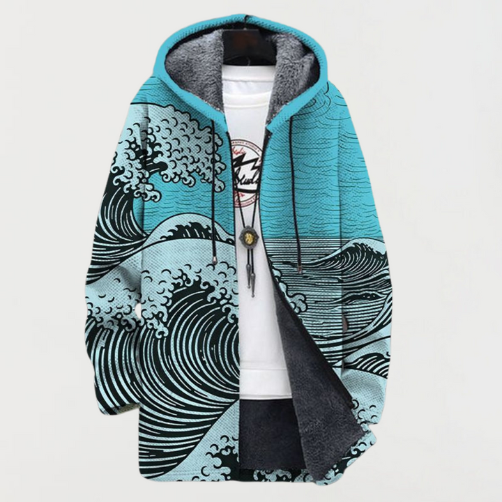 Mathilda – Wavy Patterned Coat
