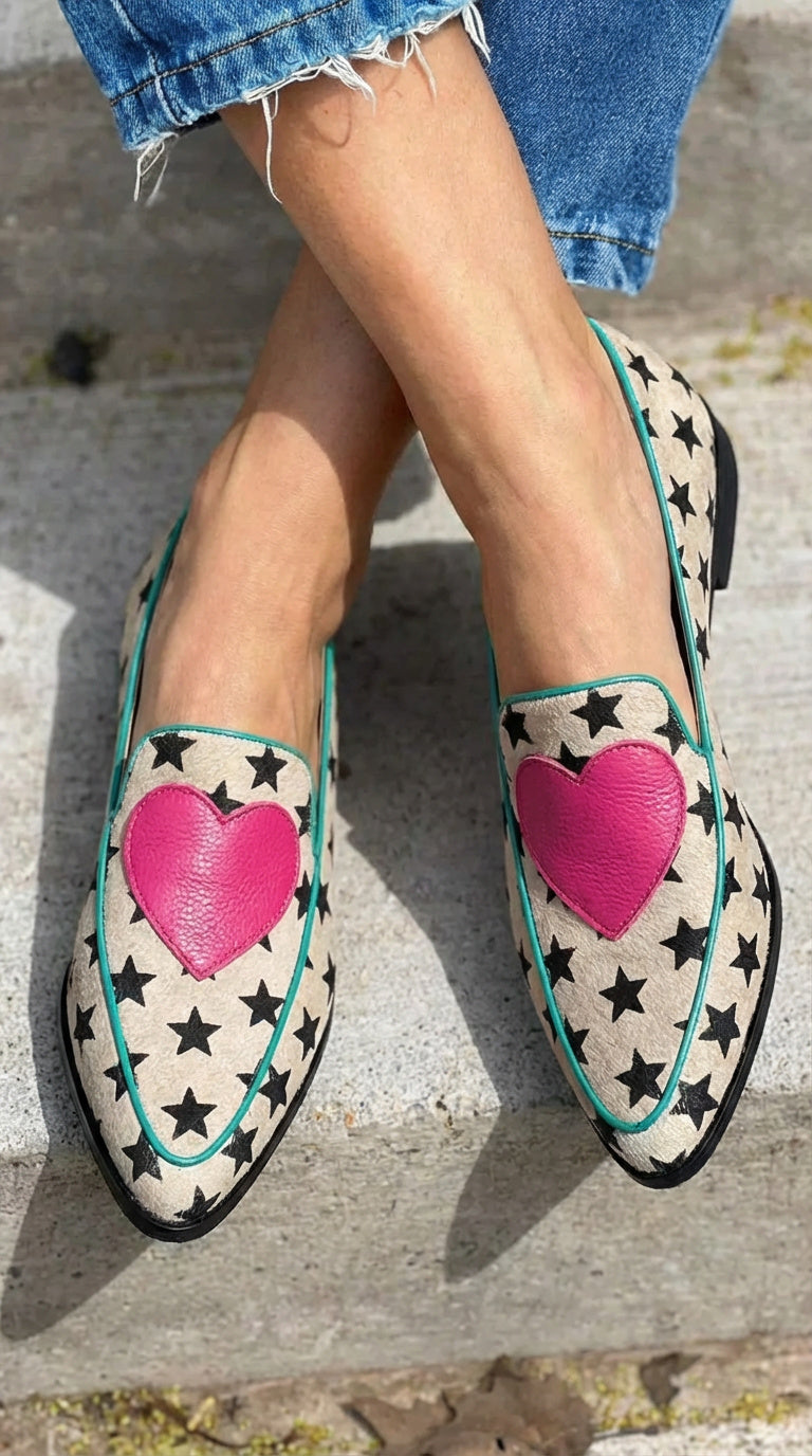 Marisol | Loafers with Playful Hearts