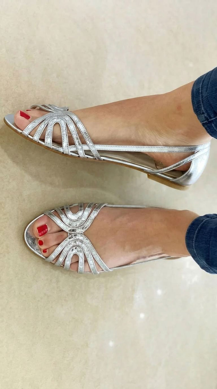 Hannah | Summer Glow Golden Sandals