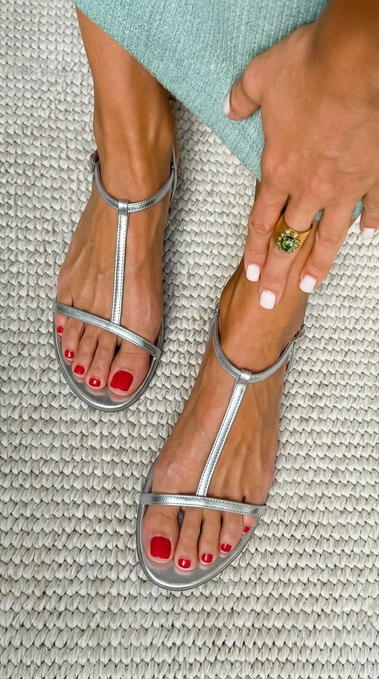 Elisa | Spring Golden Sandals
