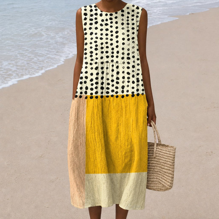 Sybille - Comfortable Summer Dress Without Sleeves