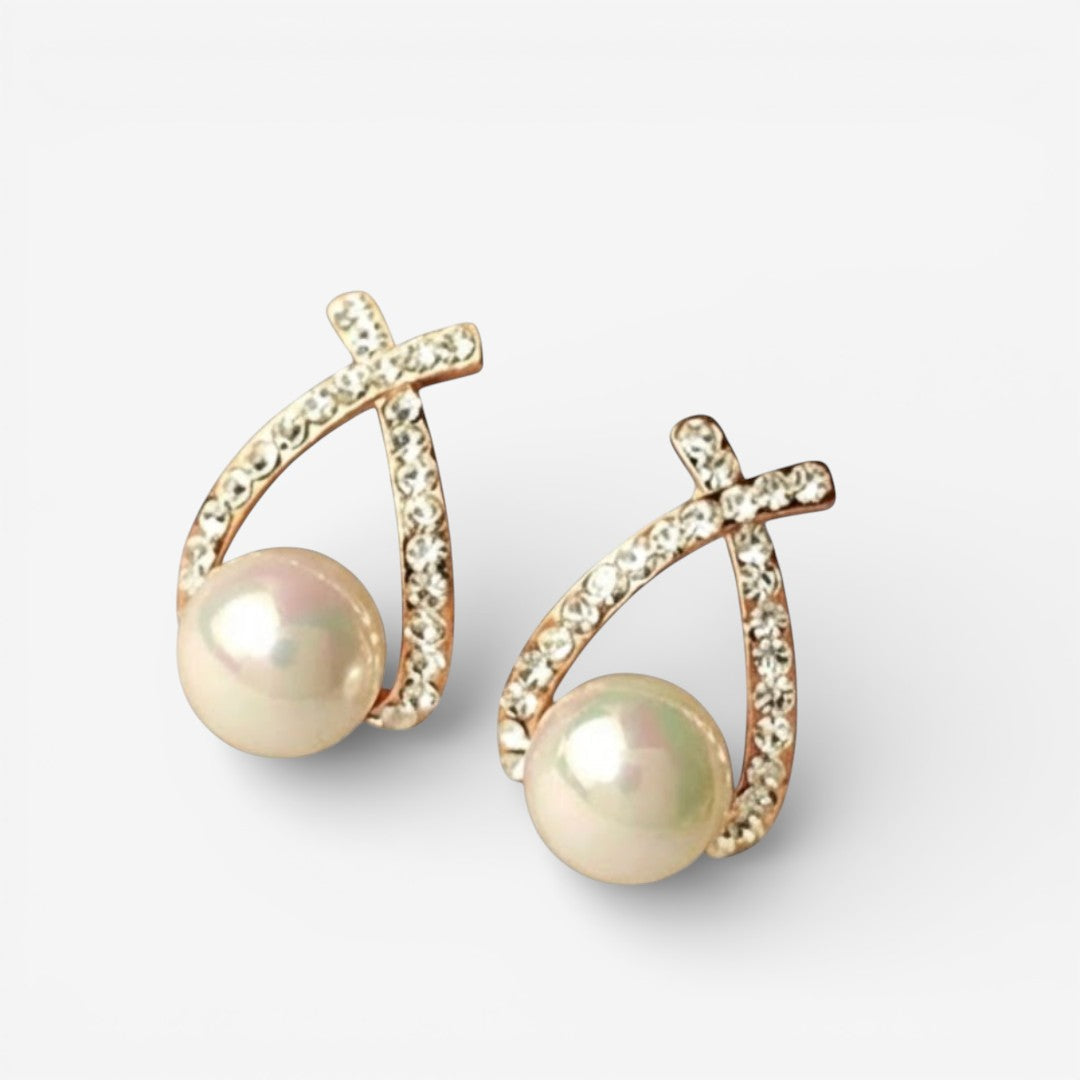 Pearl and Sequin Earrings