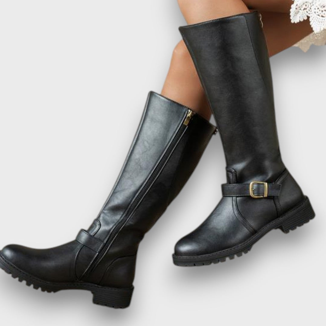 Avery | Low-Heel Riding Boots