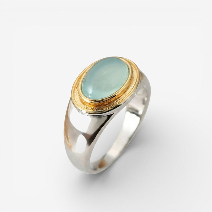 Gabi - Vintage Green Moonstone Ring